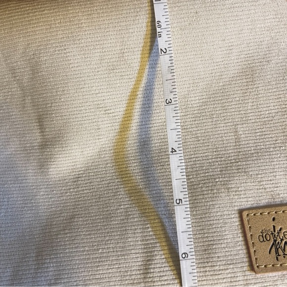 Slouchy Ivory Cream Corduroy Hobo Handbag - Picture 8 of 9